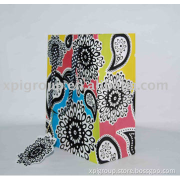 Flocking paper bag/hand made packaging bag/paper gift bag
